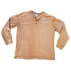 Tan Long Sleeve Men's Everyday Basic Shirt